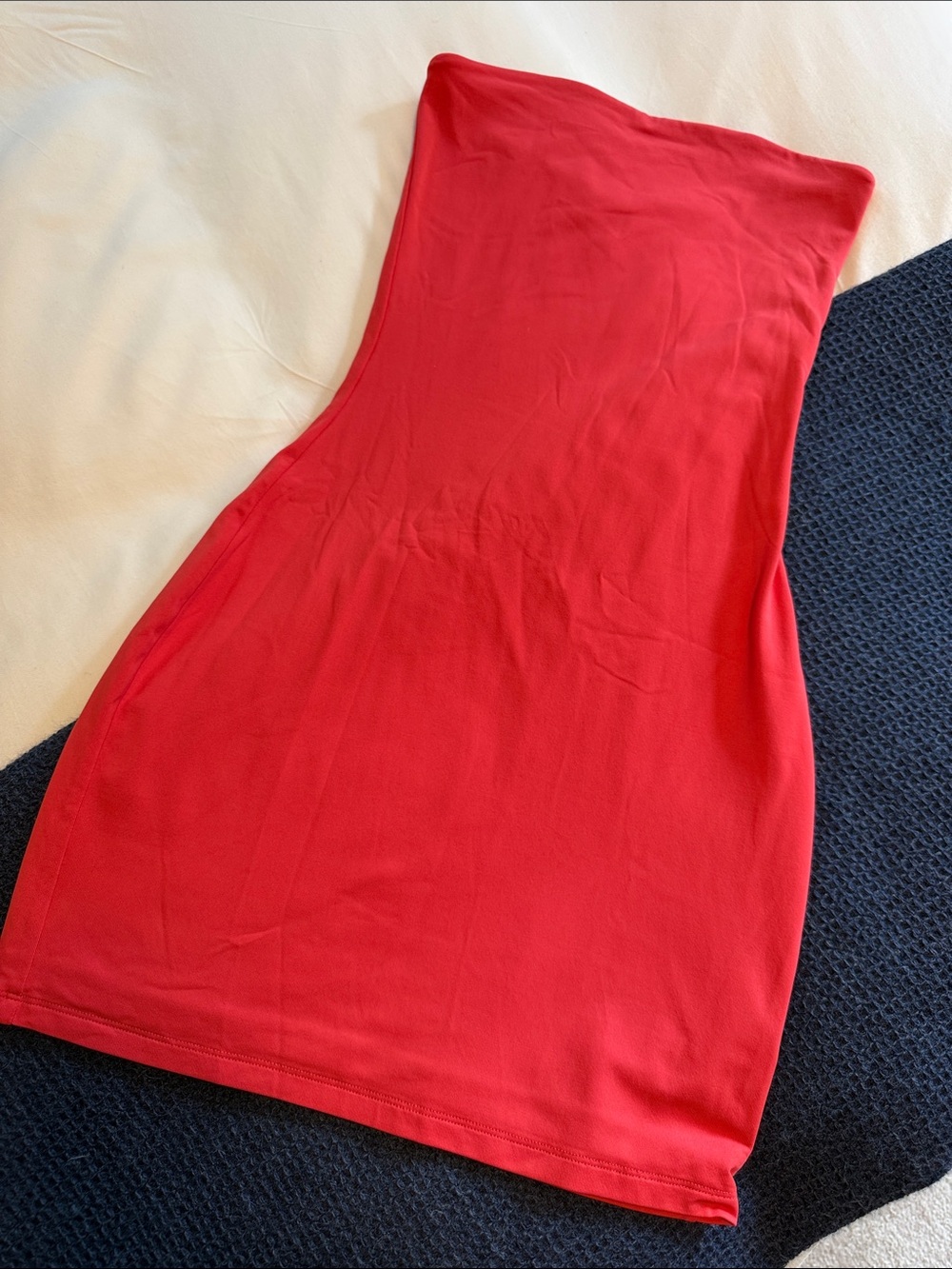 Aritzia Strapless Red Bodycon Dress